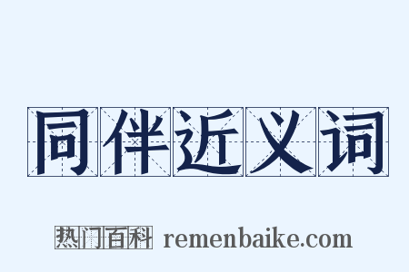 同伴近义词是什么意思的图片